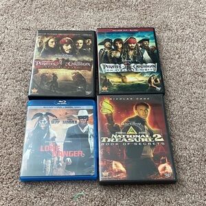 Disney DVD and Blu-ray Collection - Red, Blue, Black Covers